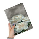 iPad Mini 5 iPad Mini4 ケース 花柄 Apple pencil 収納可能 ブック式 iPad mini5 ipadmini4 カバー 柄付き 可愛い レディース 柄物 イラスト 印刷 プリント (Color F)(2)