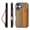 HANATORA iPhone16Plus ケース 本革 耐衝撃 背面ベルト カードポケット スマホケース スマホ スタンド機能 ネック ストラップ 付き エン...