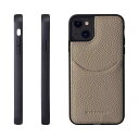 HANATORA iPhone14Plus ケース 本革 耐衝撃 スマホケース スマホ コードホルダー 付き シュリンクカーフレザー ギフト マグネットなし グ...