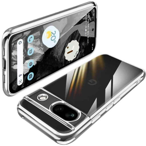 Google Pixel8a ケース クリア TPU 透明 薄型 軽量 グーグル ピクセル 8a スマホケース 耐衝撃 メッキ加工 ソフト 人気 ワイヤレス充電対応 (シルバー) Google Pixel8a ケース クリア TPU 透明 薄型 軽量 グーグル ピクセル 8a スマホケース 耐衝撃 メッキ加工 ソフト 人気 ワイヤレス充電対応 (シルバー)