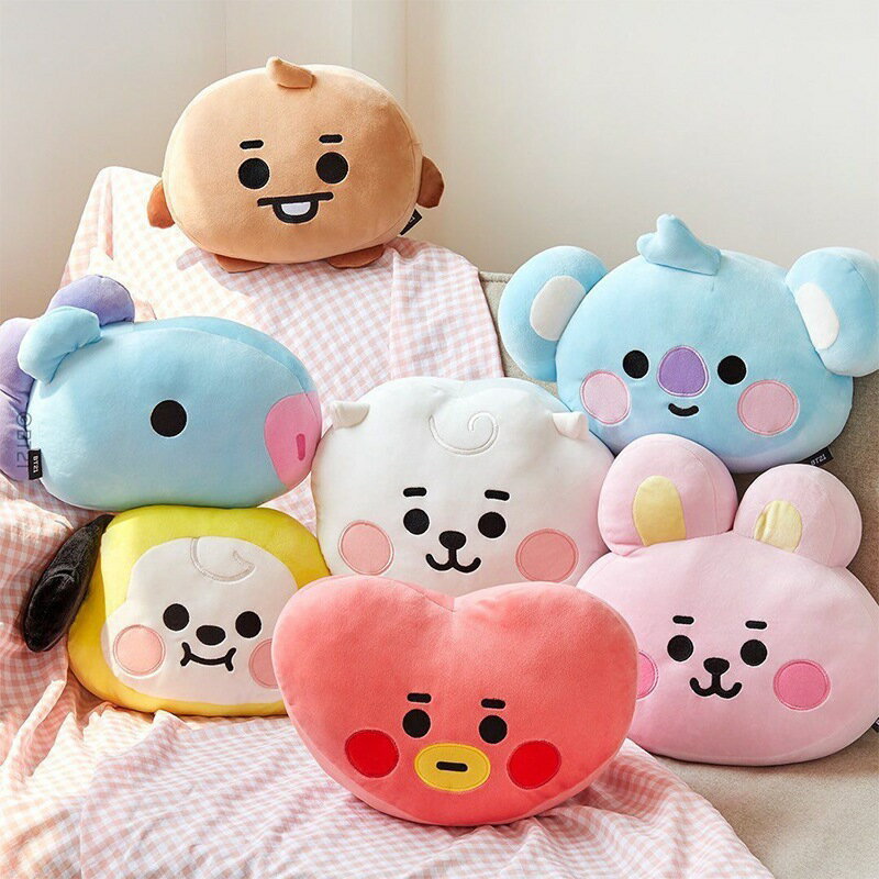 BTS BT21 車 ヘッドレスト クッション 車 枕 防弾少年団