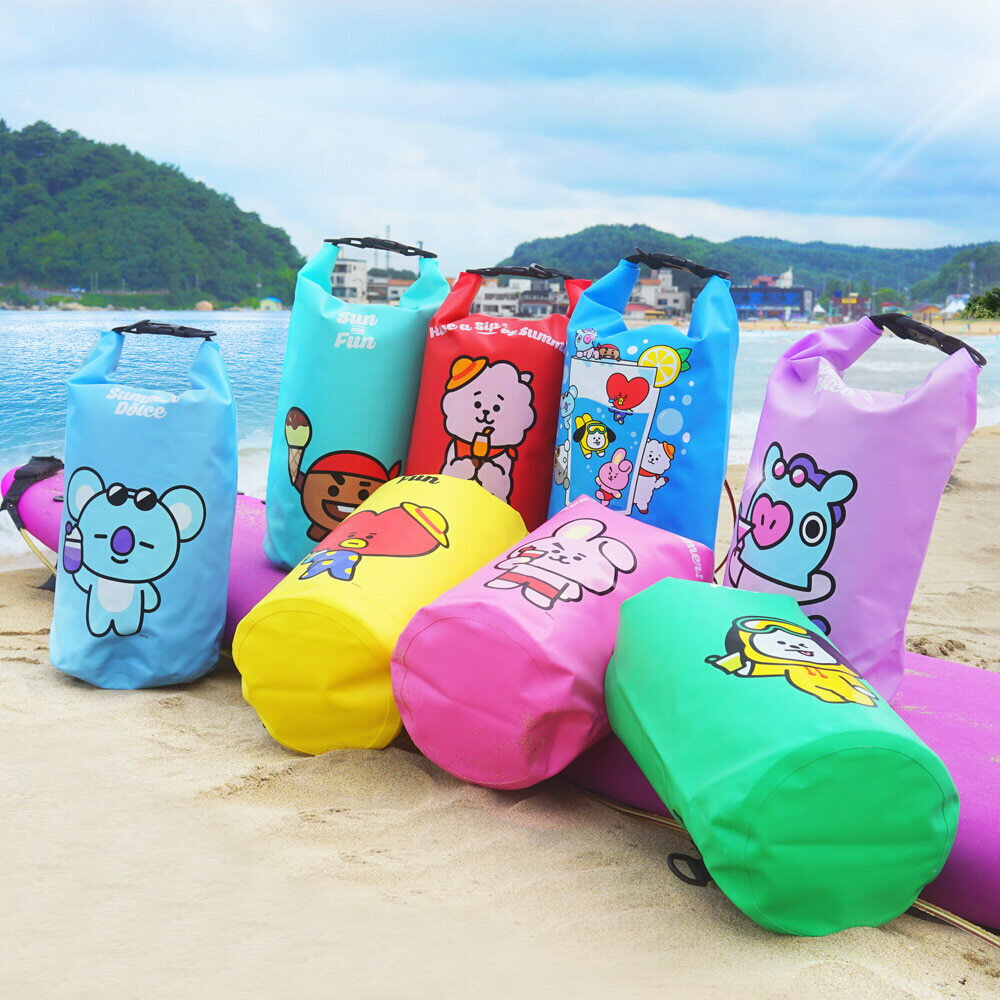 楽天BlueberryBT21 防水バッグ プール ウォーターバック 10L 全7種 RJ/CHIMMY/COOKY/TATA/KOYA/SHOOKY/MANG/BT21 海 ビーチ 夏休み アウトドア ［並行輸入品］