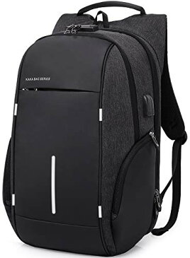 TANGCOOL ビジネスリュック 17.3インチ ビジネスバッグ 35L 大容量 盗難防止 PC リュック 防水 リュック USB充電ポート 多機能 撥水加工 耐衝撃 人気 通勤 リュックサック 通学 出張 旅行 メンズ レディース おしゃれ 黒