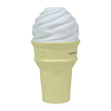 藤本電業 FUNNY CUTE ソフトクリーム型 USB 加湿器 90ml 超音波式 イエローベージュ OXX-09BE