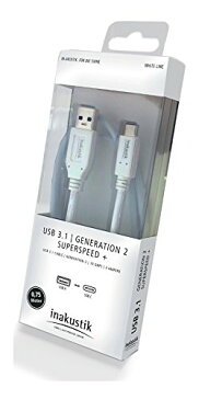 inakustik USB TypeA - TypeC SUPER SPEED Cable 0.75m WL-USB3.1A-C