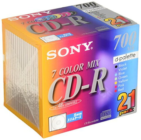 SONY CD-Rメディア 5mmケース 21枚 21CDQ80EX