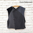 【P5倍★8/18 23:59まで】GO TO HOLLYWOOD ゴートゥー ハリウッド 服 ベスト ウラケ リメイクベスト 32580412 新作 ブランド レディース トップス プルオーバー 裏毛 トレーナー スウェット ノースリーブ 2way 前後 両前 リメイク かわいい おしゃれ 2025 秋 冬 秋冬