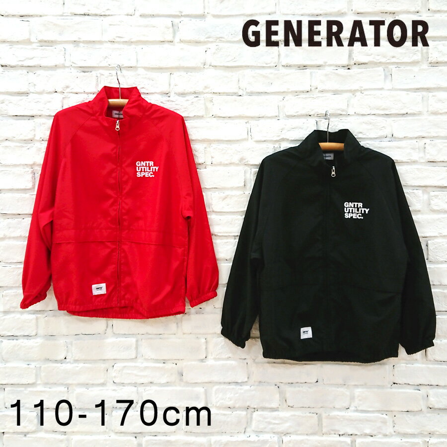 【P5倍＋最大500円OFFクーポン★5/15 0:00～5/16 1:59】GENERATOR ジェネレーター 新作 ナイロンジャケット 924101 レディース メンズ ユニセックス 子供服 ジュニア キッズ 男の子 女の子 男子 女子 アウター ナイロン ナイロンブルゾン ブルゾン ジャケット