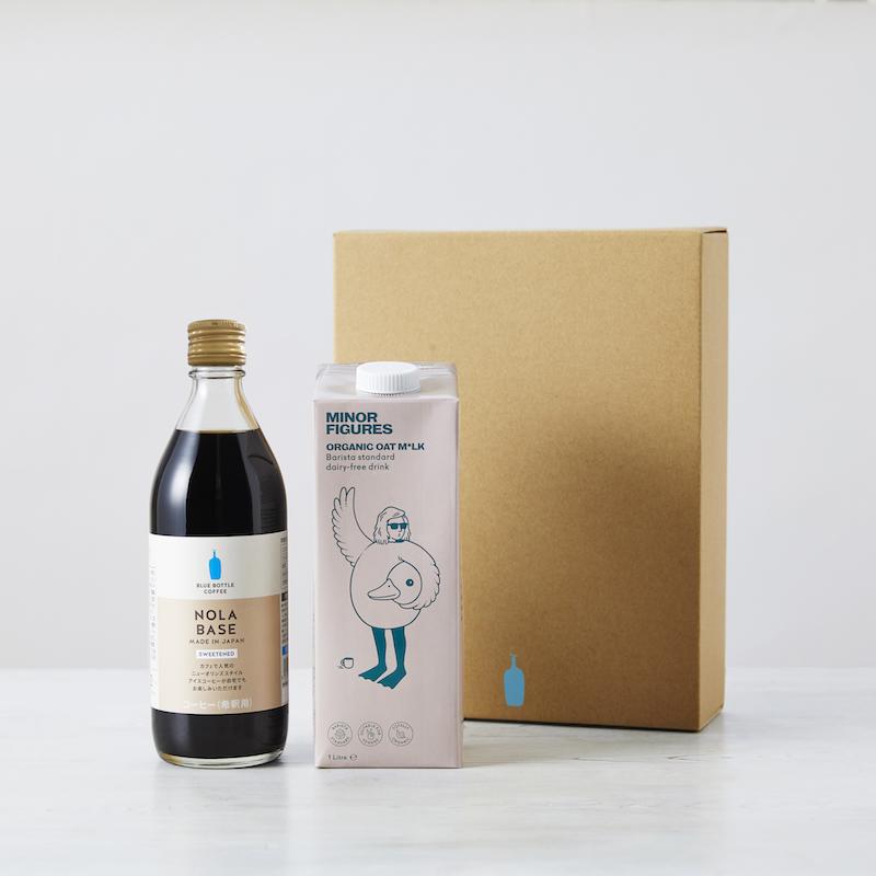 【予約商品】BLUE BOTTLE COFFEE ノラベースとオーツミルクのセット ドリンクギフト NOLA BASE ニューオリンズ アイスコーヒー カフェベース 珈琲 ギフト 濃縮 ボトル 無添加 ミルクコーヒー オーガニック プレゼント ブルーボトルコーヒー Blue Bottle Coffee c166