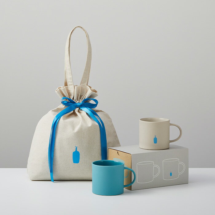 【オンラインストア限定】【公式】ブルーボトルコーヒー ストーンマグセット in リボンラッピングバッグ｜コラボマグ ペア ギフト モヘイム ストーンウェア マグ 320ml MOHEIM STONEWAREのサムネイル