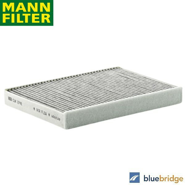 MANN-FILTER プジョー 407 407SW 2.2L 活性炭入りエアコンフィルター 647945 647946 9682603680 CUK2742