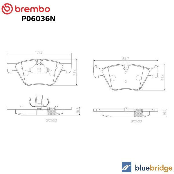乐天商城 - 低ダスト BREMBO BMW 3シリーズ E90 E91 E92 フロント ブレーキパッド 34112288875 34112288876 34112288878 34112288879 34112288880