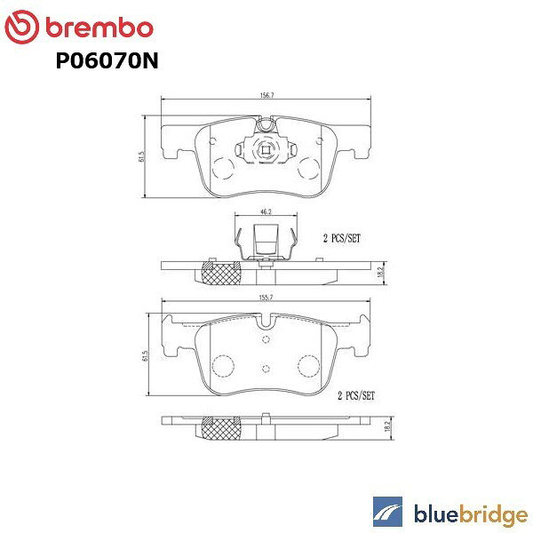 Rakuten - BREMBO BMW 1シリーズ F20 フロント ブレーキパッド 34106884243 34112468431 34116850568 34116874331