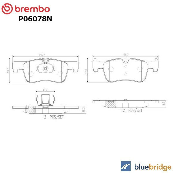 Rakuten - 低ダスト BREMBO BMW 1シリーズ F20 116i 1A16 フロント ブレーキパッド 34116850567 34116858910