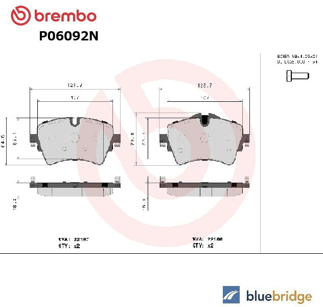乐天商城 - 低ダスト BREMBO BMW 2シリーズ F45 218i 218d フロント ブレーキパッド 34106874034 34116860017 34106863293 34106885503