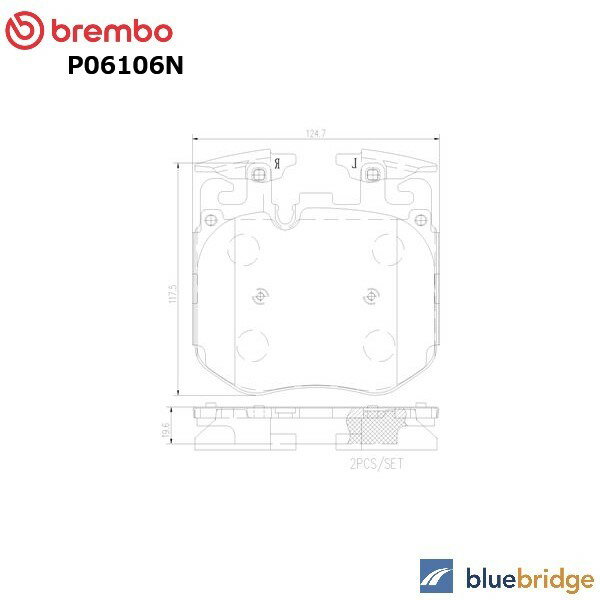乐天商城 - BREMBO BMW フロントブレーキパッド 低ダスト G30 F90 G31 G11 G12 G14 G15 F91 F92 34106883510