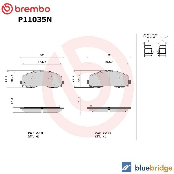 低ダスト BREMBO ジープ ラングラー アンリミテッド JL フロント ブレーキパッド 68383243AA 68409860AA 68409860AC 68456066AA
