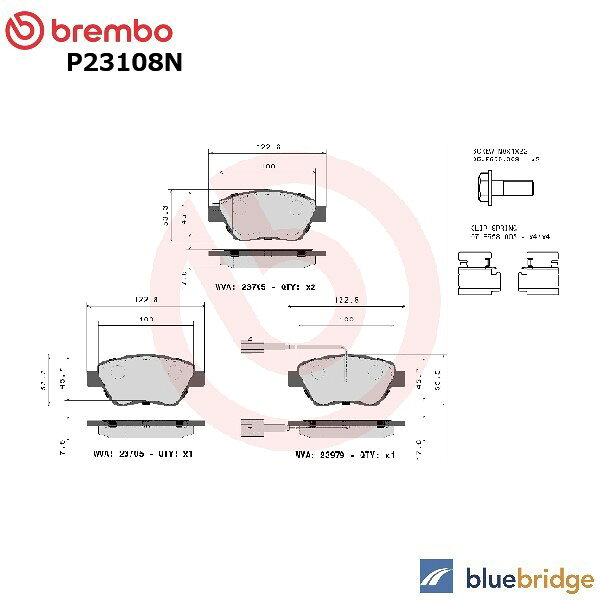 Rakuten - 低ダスト BREMBO フィアット 500 チンクエチェント 1.4L 31214 フロント ブレーキパッド 71770104 71772221 77363942 77363974