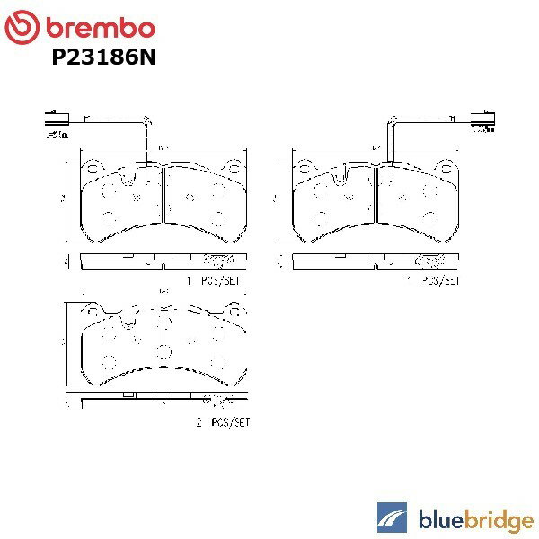 Rakuten - 低ダスト BREMBO アルファロメオ ジュリア ステルビオ 2.9L フロント ブレーキパッド 77367664 77368542