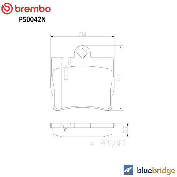 低ダスト BREMBO ベンツ Sクラス W220 S320 S430 S500 リア ブレーキパッド 0034200620 0034201920 0044209420