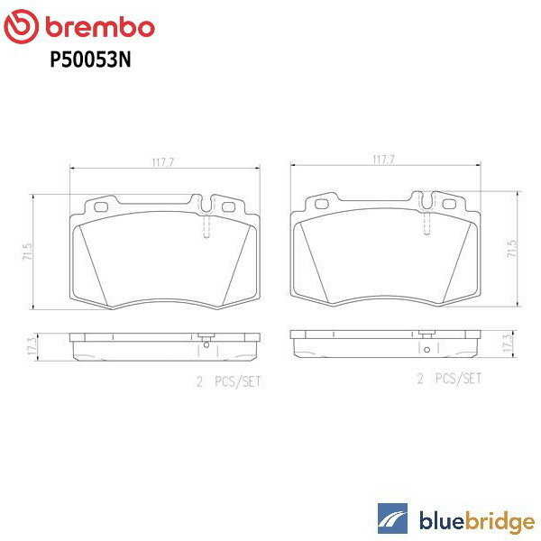 Rakuten - 低ダスト BREMBO ベンツ Cクラス W203 Eクラス W211 フロント ブレーキ パッド 0004208004 0004208404 0034205820 0044200520