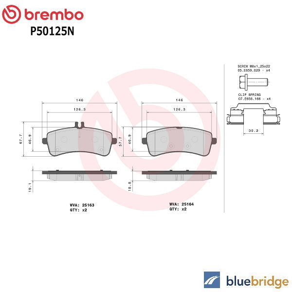 Rakuten - 低ダスト BREMBO ベンツ Sクラス W222 S550 S560 S600 リア ブレーキ パッド 0004203304 0004203904 0004204604 0004208702 0074200220