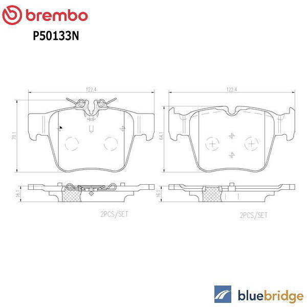 低ダスト BREMBO ベンツ Cクラス W205 S205 C43 C450 AMG リア ブレーキパッド 0004205200 0004205900 0004208300 0004208703