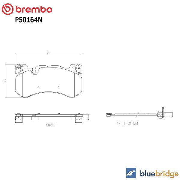 Rakuten - BREMBO メルセデス ベンツ フロント ブレーキ パッド 0004202804 0004203102 0004203500 0004203920 0004204400 0004204420