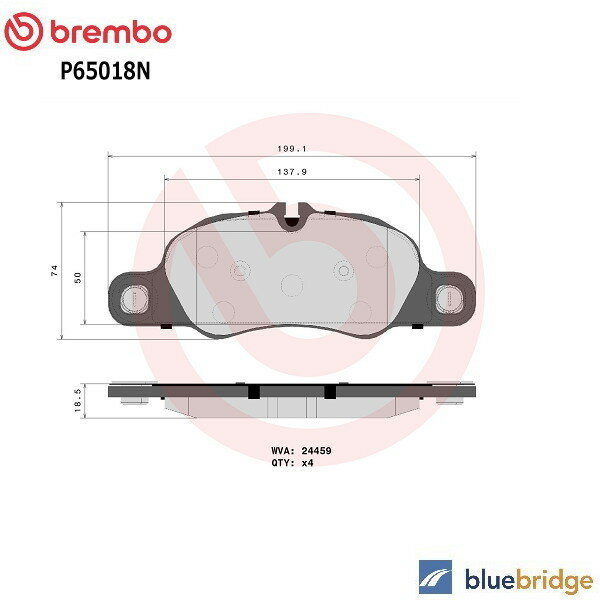 Rakuten - 低ダスト BREMBO ポルシェ 911 カレラ 991型 3.4L フロント ブレーキパッド 98135193000 98135193809 98135193900 98135193904