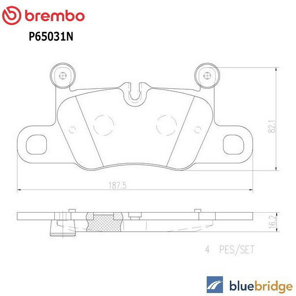 Rakuten - 低ダスト BREMBO ポルシェ 911 991型 カレラ 3.0L リア ブレーキパッド 99135294900 99135294901 99135294902