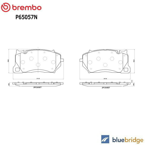 Rakuten - BREMBO ポルシェ フロント ブレーキ パッド 低ダスト 9Y0698151AC AD AE AQ D E L M N