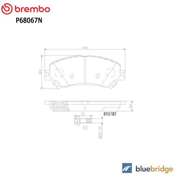 Rakuten - 低ダスト BREMBO ルノー メガーヌ IV 1.3L 1.6L フロント ブレーキパッド 410606124R