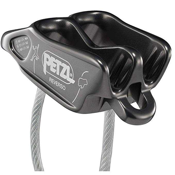 ペツル ルベルソ5 【グレー グリーン レッド】 Petzl D017AA00 ビレイデバイス クライミング 確保器 | 登山 登山用品 クライミング用品 懸垂下降 グッズ 道具 器具 ビレイ ロープクライミング …