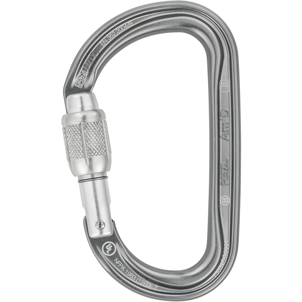 ペツル(Petzl) AMD エーエムディ スクリューロック M34A SL 器具とハーネスの連結に適したD型ロッキン..