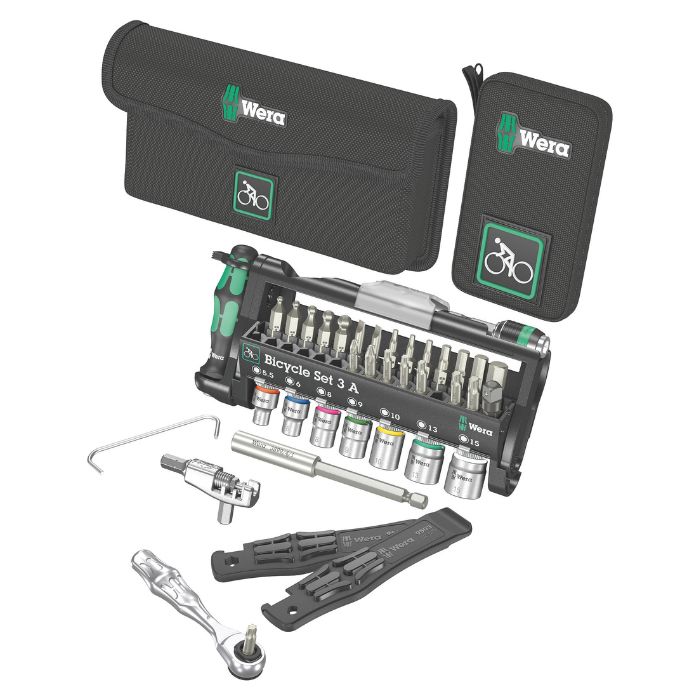 Wera ヴェラ バイシクルセット 3A 収納ポーチ付き（2種） Bicycle Set_3A（05004183001）