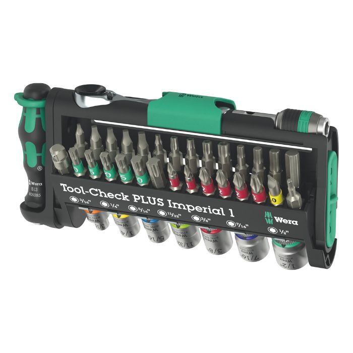 Set - Wera ヴェラ ツールチェックプラス 1 インチサイズ 　Tool-Check Plus Imperial 1（05049060001）