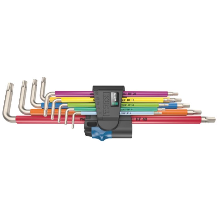 Rakuten - Wera ヴェラ ステンレス トルクスL型レンチセット 9本組 HF仕様 マルチカラー 3967/9 TORX SXL Multicolour HF Stainless 1（05022689001）