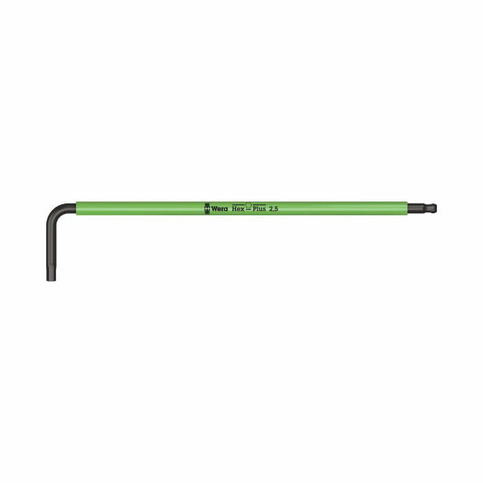 Wera ヴェラ 六角レンチ マルチカラー 2.5mm ブラックレーザー 950 SPKL Hex-Plus Multicolour 2.5 mm x 112 mm（05022604001）