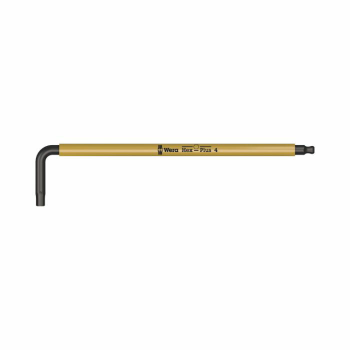 Wera ヴェラ 六角レンチ マルチカラー 4.0mm ブラックレーザー 950 SPKL Hex-Plus Multicolour 4 mm x 137 mm（05022608001）