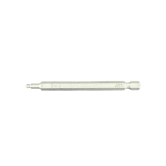 Wera 842/4 bits 3.0 x 89 mm 六角ボールポイントロングビット（05059680001） 対辺 3.0mm 全長 89 mm ■モニター環境により実際の商品の発色と異なる場合があります。パッケージデザインやサイズ表記等予告なく変更する場合がございます。