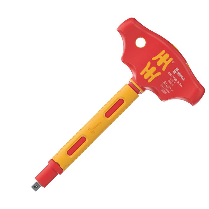Rakuten - Wera ヴェラ VDE 絶縁 ラチェット機構付き T型ハンドル アダプタードライバー　410 i VDE A RA　1/4