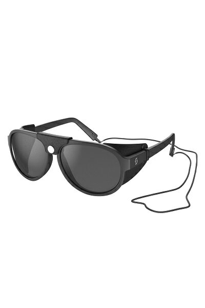 XRbg `FriTOX@SCOTT CERVINA SUNGLASSESiBLACK GREY @CAT4jTOX