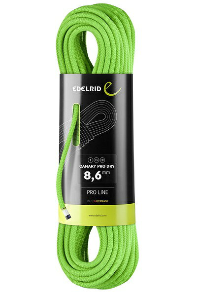 Rakuten - カナリープロドライ/8.6mm×60m（グリーン）エーデルリッドCANARY PRO DRY/EDELRID撥水クライミングロープ