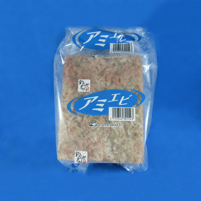 アミエビ中国産8切 [釣り餌(えさ) 冷凍アミエビ あみえび 冷凍エサ]