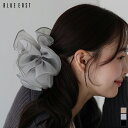 シュシュ ヘアゴム オーガンジー BIGシュシュ 大きめ ヘアアクセサリー レディース ヘアアレンジ シンプル 上品 きれいめ かわいい 可愛い おしゃれ カジ...