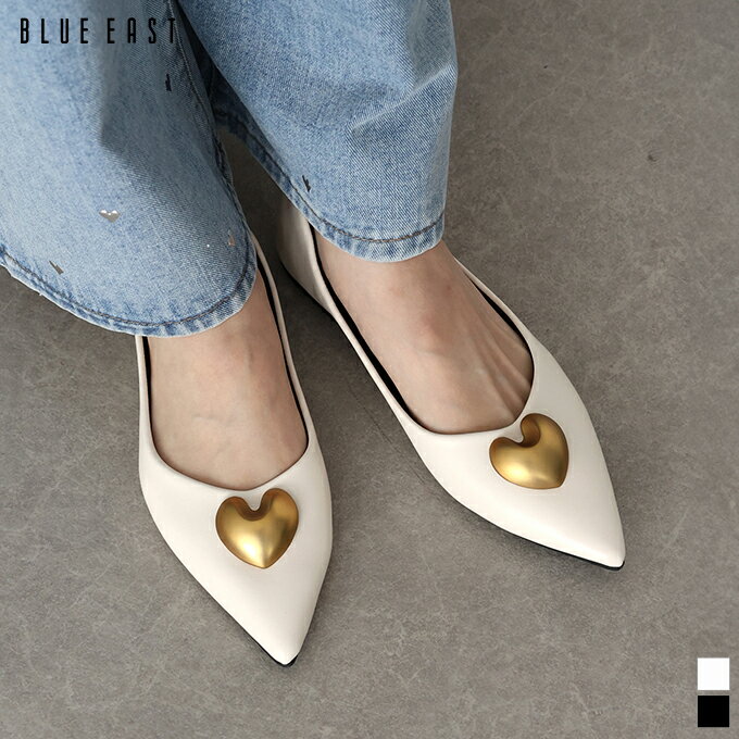 【11/19 10:59まで！タイムセール／30%OFF中】【送料無料】ハートパンプス シューズ レディース 靴 パーティー ヴィンテージライク アンティークゴールド フェイクレザー 合皮 ポインテッドトゥ カジュアル 通勤 オフィス 結婚式 謝恩会 卒園式 二次会 BLUEEAST