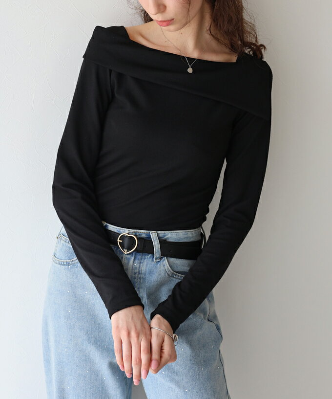 楽天市場】長袖 tシャツ レディース 綿100%（ネックラインオフ