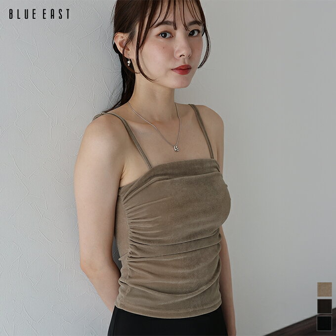 【SALE／30%OFF】シアーベロアキャミソール【ネコポス】