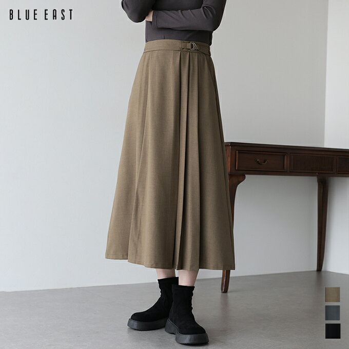 Rakuten - 【5/1 13:59まで！タイムセール／38%OFF中】サイドベルトプリーツスカート