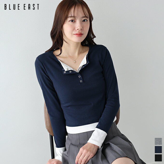 Rakuten - 【5/1 13:59まで！タイムセール／10%OFF中】ヘンリレイヤードカットソー【メール便】